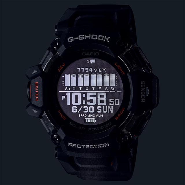CASIO カシオ G-SHOCK ジーショック G-SQUAD GBD-H2000-1AJR 心拍計 GPS モバイルリンク ソーラー ブラック×オレンジ 限定 | G-SQUAD | 05