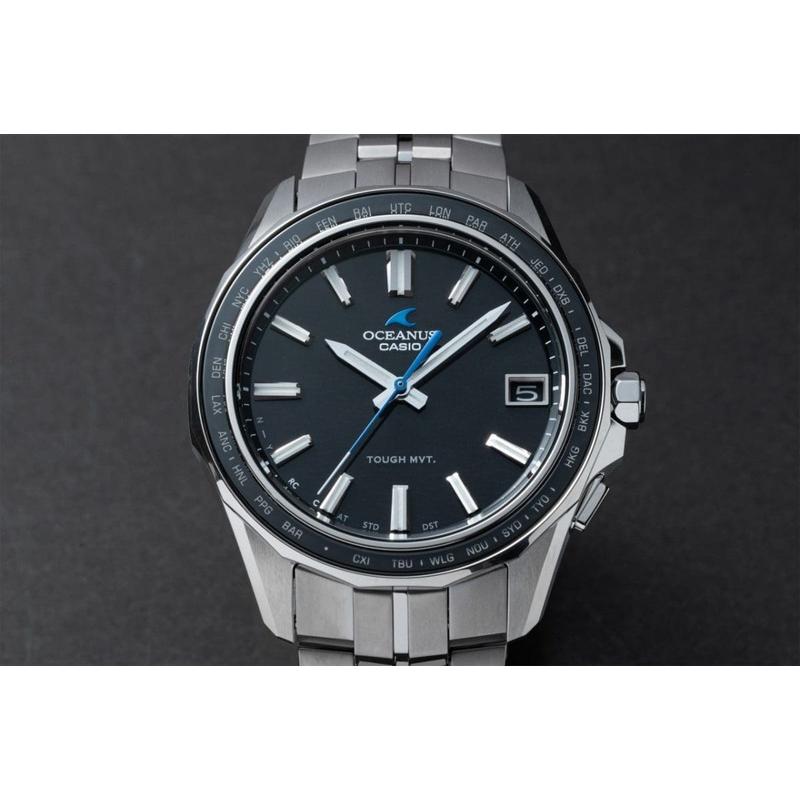 CASIO カシオ OCEANUS オシアナス OCW-S400-1AJF Manta マンタ 3針 カレンダー チタンバンド スマートフォンリンク ソーラー ブラック | OCEANUS | 03