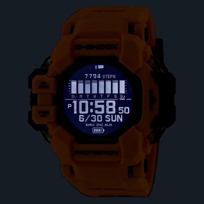 CASIO カシオ G-SHOCK ジーショック GPR-H1000-9JR RANGEMAN レンジマン 防塵・防泥 スマートフォンリンク ソーラー イエロー | G-SHOCK | 04