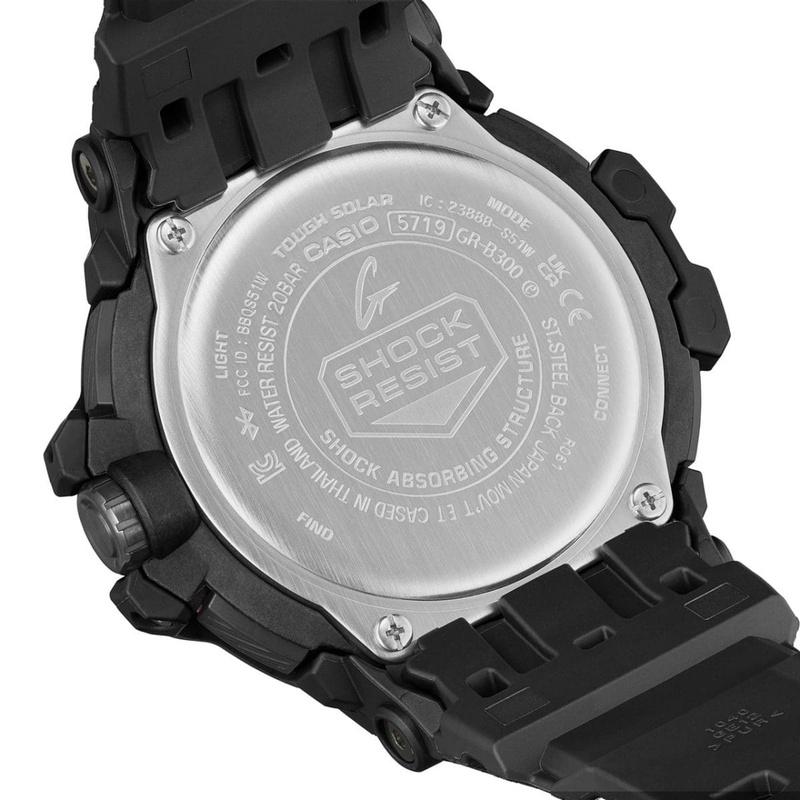 CASIO カシオ G-SHOCK ジーショック GR-B300-1A4JF GRAVITYMASTER グラビティマスター モバイルリンク ソーラー ブラック×オレンジ | G-SHOCK | 04