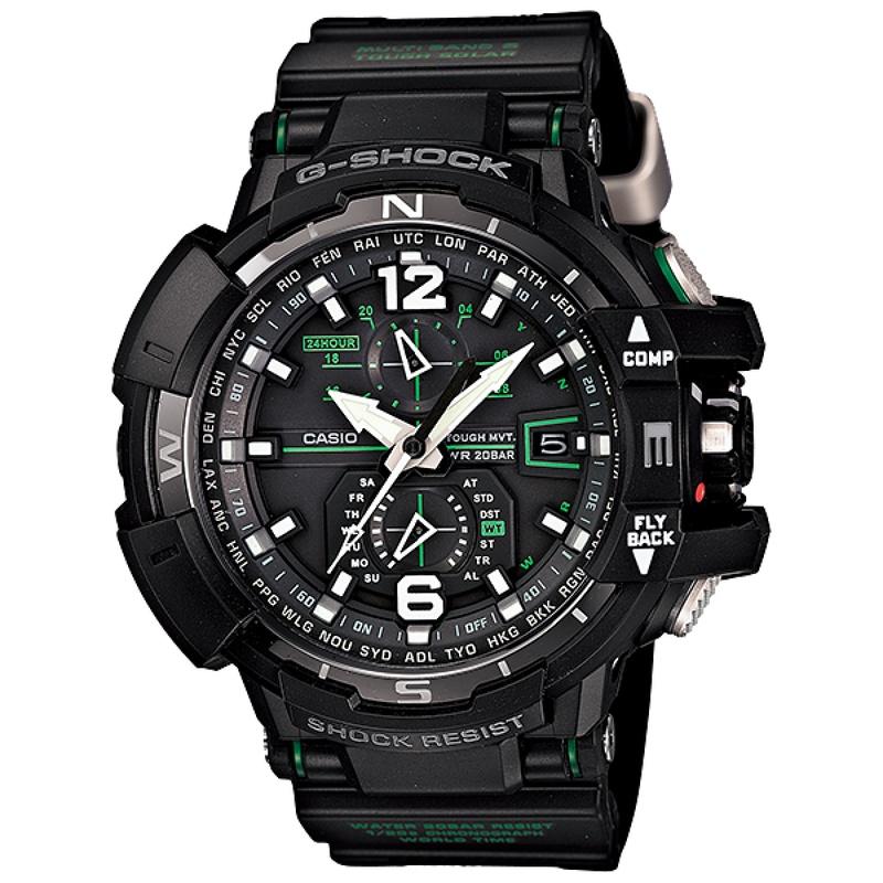 CASIO カシオ G-SHOCK ジーショック GW-A1100-1A3JF GRAVITYMASTER  グラビティマスター 方位計 ソーラー電波 | MASTER OF GーAIR