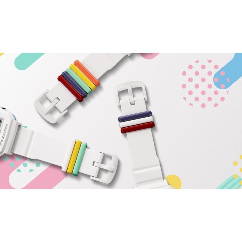 CASIO カシオ BABY-G ベビージー BGD-10L-7JR BABY-G＋PLUS バンドループセット ホワイト×レインボーカラー 限定 | BABY-G | 07