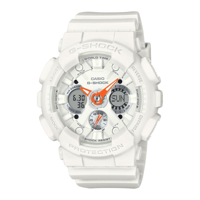 CASIO カシオ G-SHOCK ジーショック GMA-S120SA-7A1JF ミドルサイズ ホワイト×オレンジ | G-SHOCK