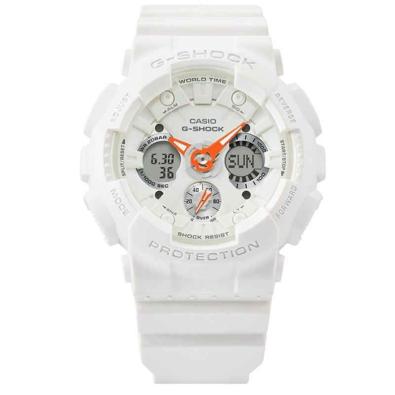 CASIO カシオ G-SHOCK ジーショック GMA-S120SA-7A1JF ミドルサイズ ホワイト×オレンジ | G-SHOCK | 01