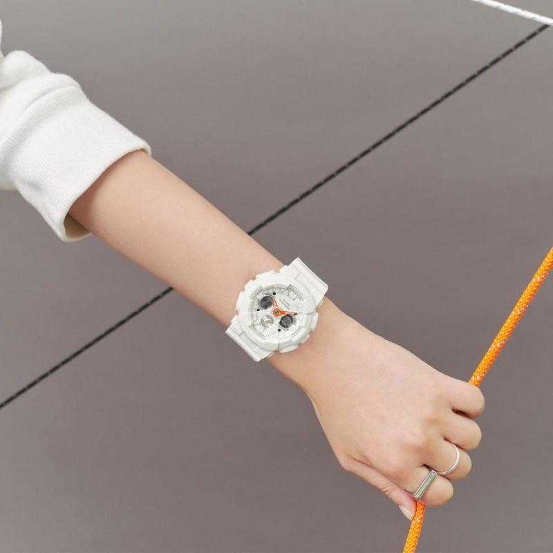 CASIO カシオ G-SHOCK ジーショック GMA-S120SA-7A1JF ミドルサイズ ホワイト×オレンジ | G-SHOCK | 02