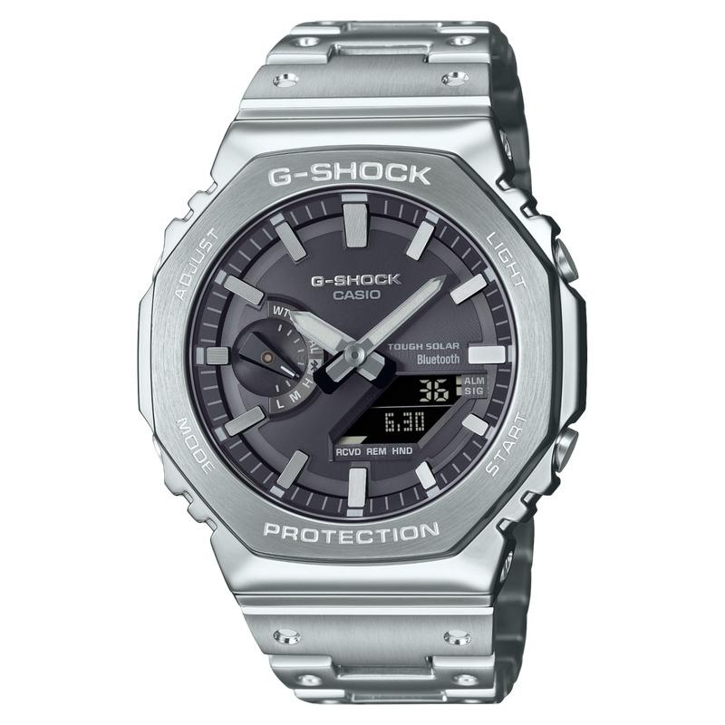CASIO カシオ G-SHOCK ジーショック GM-B2100SD-1AJF モバイルリンク ソーラー電波 シルバー×ブラック | G-SHOCK
