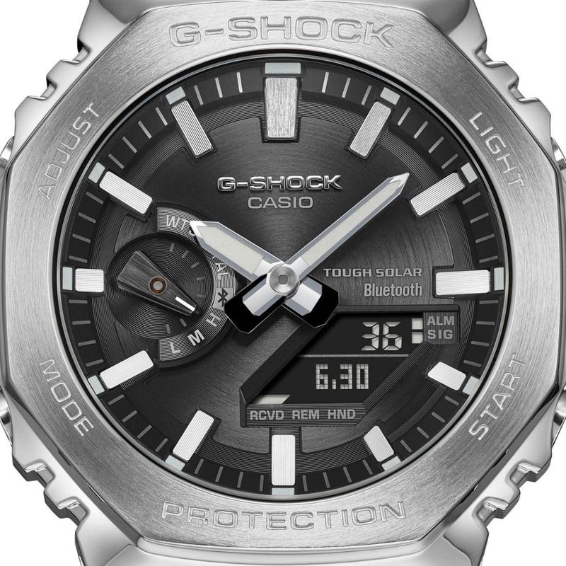 CASIO カシオ G-SHOCK ジーショック GM-B2100SD-1AJF モバイルリンク ソーラー電波 シルバー×ブラック | G-SHOCK | 03