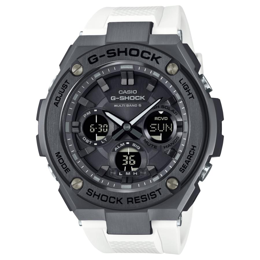 CASIO カシオ G-SHOCK ジーショック GST-W110MS-7AJF  G-STEEL ソーラー電波 ホワイト×ブラック | G-SHOCK