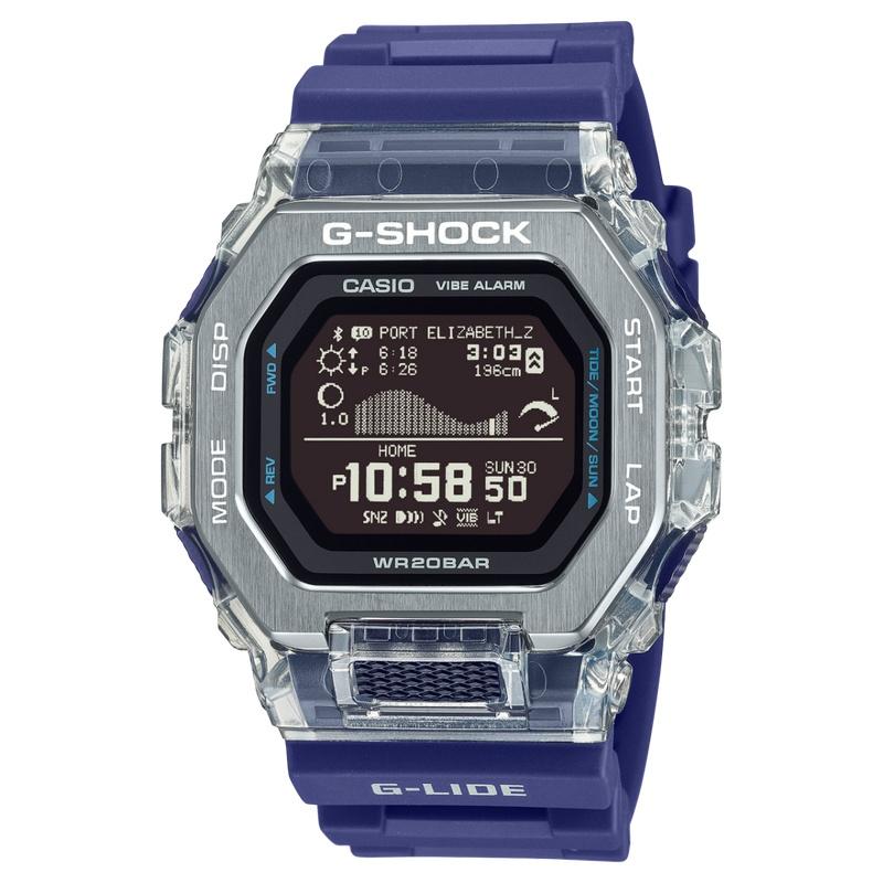 CASIO カシオ G-SHOCK ジーショック GBX-100S-2JF G-LIDE モバイルリンク タイドグラフ トレーニングログ ブルー | G-SHOCK