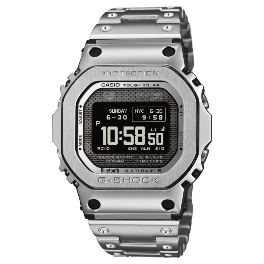 CASIO カシオ G-SHOCK ジーショック GMW-BZ5000D-1JF MIP液晶 フルメタル 日本製 モバイルリンク ソーラー電波 シルバー | G-SHOCK