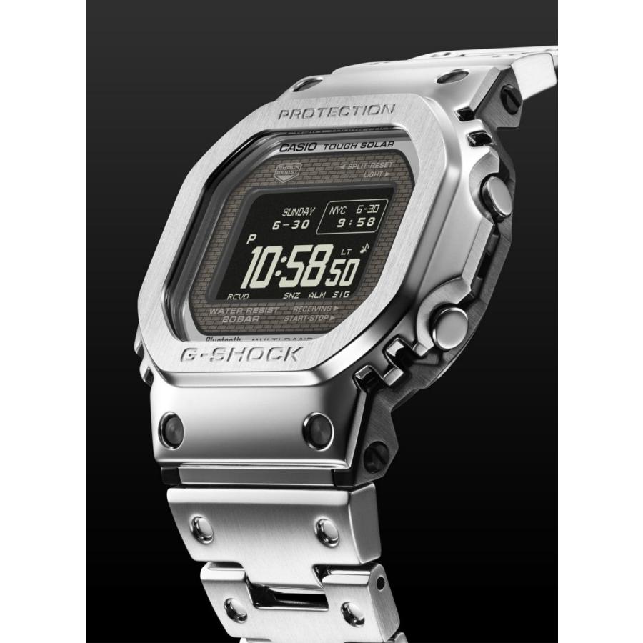 CASIO カシオ G-SHOCK ジーショック GMW-BZ5000D-1JF MIP液晶 フルメタル 日本製 モバイルリンク ソーラー電波 シルバー | G-SHOCK | 01