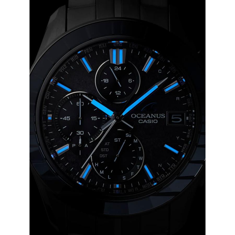 CASIO カシオ OCEANUS オシアナス OCW-S7000CN-1AJF Manta マンタ [CALM NIGHT] 江戸切子 日本製 チタン モバイルリンク ソーラー電波 世界限定1,000本 | Manta（OCEANUS） | 03