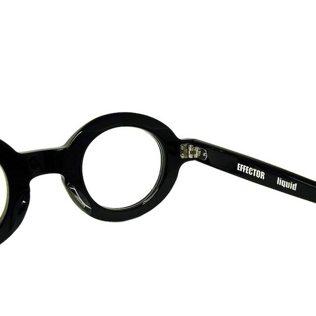 EFFECTOR エフェクター liquid リキッド Col.BK 黒 メガネ サングラス ラウンドタイプ 丸メガネ 8mm厚フレーム 正規取扱店 | EFFECTOR | 05