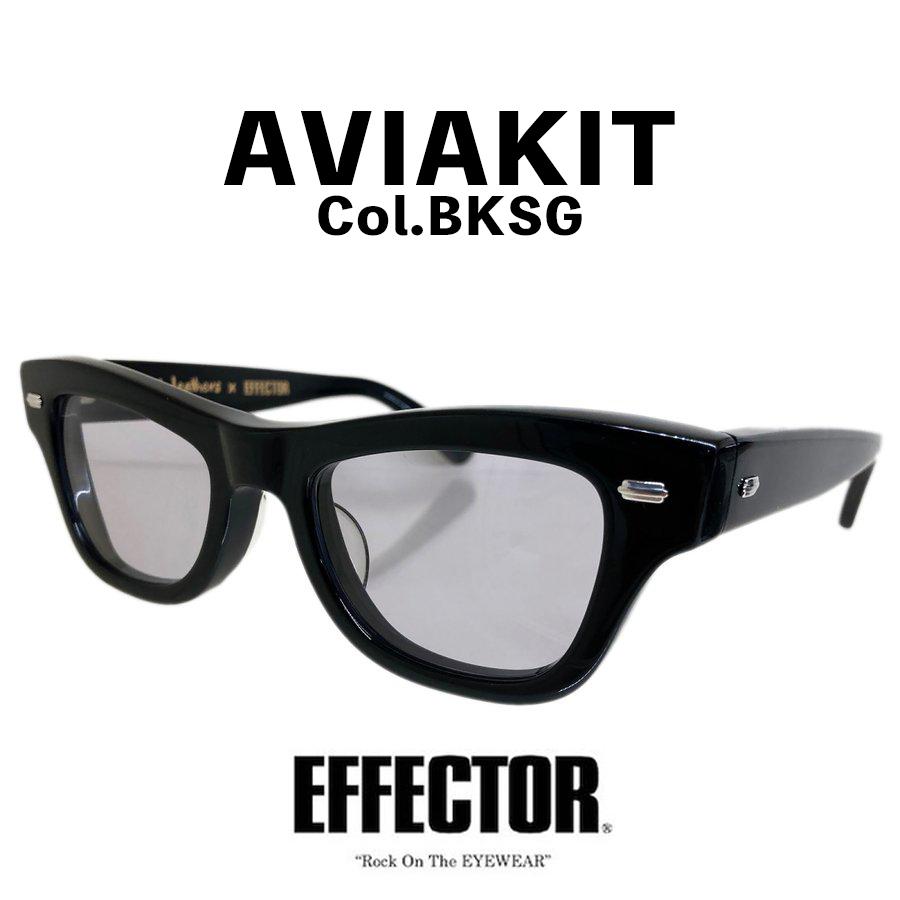 美品！EFFECTOR Lewis Leathers AVIAKIT ブラック EFFECTOR × LEWIS LEATHERS AVIAKIT メガネ