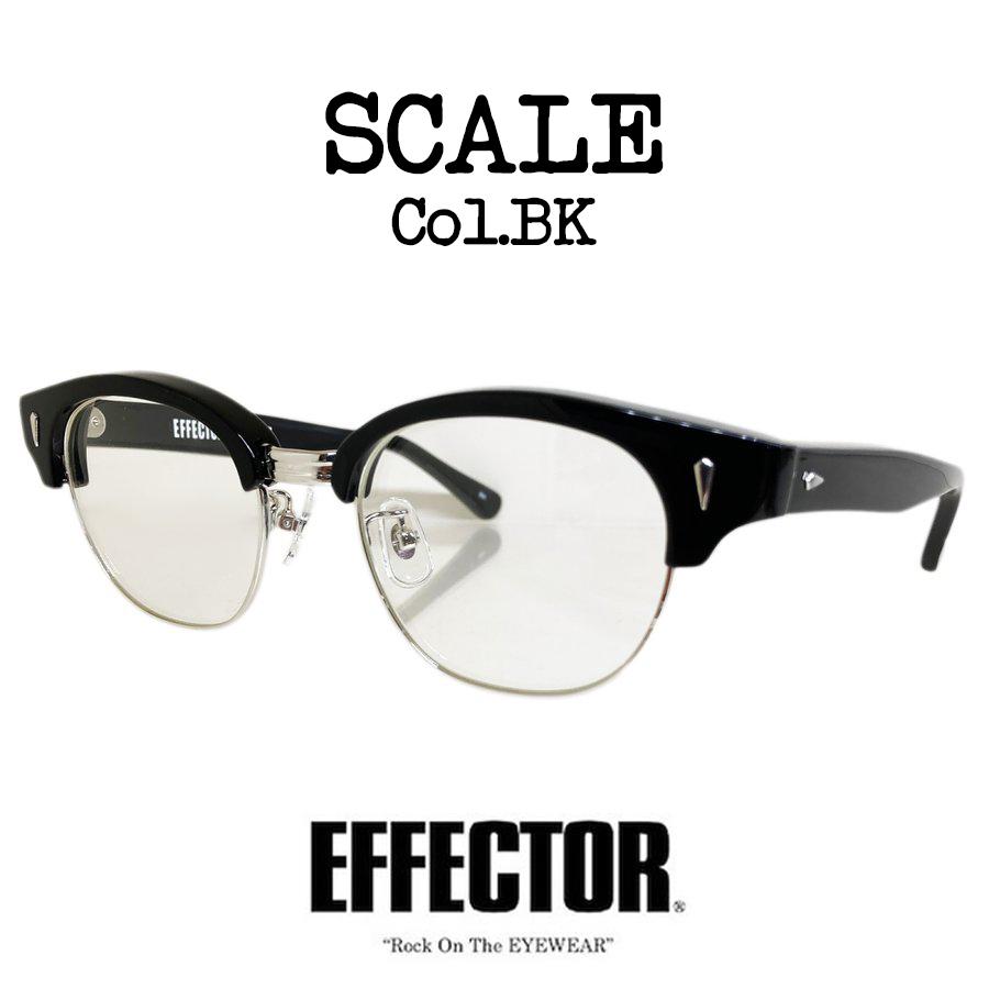 EFFECTOR エフェクター「SCALE/スケール」Col.BKSL/黒シルバー メガネ 
