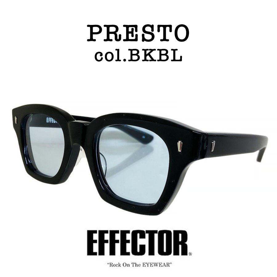 EFFECTOR PRESTO ブラック サングラス EFFECTOR エフェクター PRESTO/プレスト Col. BKBL ブラック