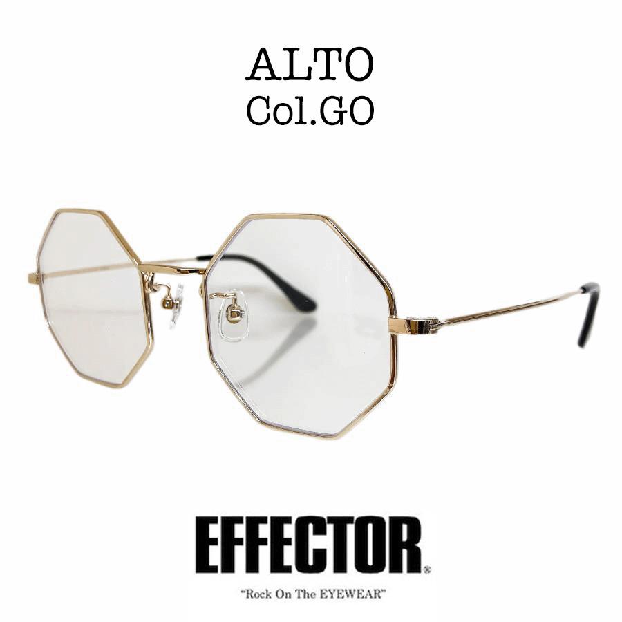 EFFECTOR エフェクター ALTO/アルト Col.GOI/ゴールド メガネ チタン 