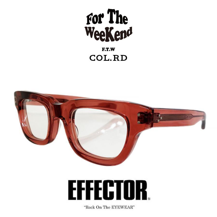 EFFECTOR エフェクター MUNAKATA/ムナカタ Col.RD 赤 クリア EFFECTOR エフェクター MUNAKATA/ムナカタ Col.RD 赤 クリア