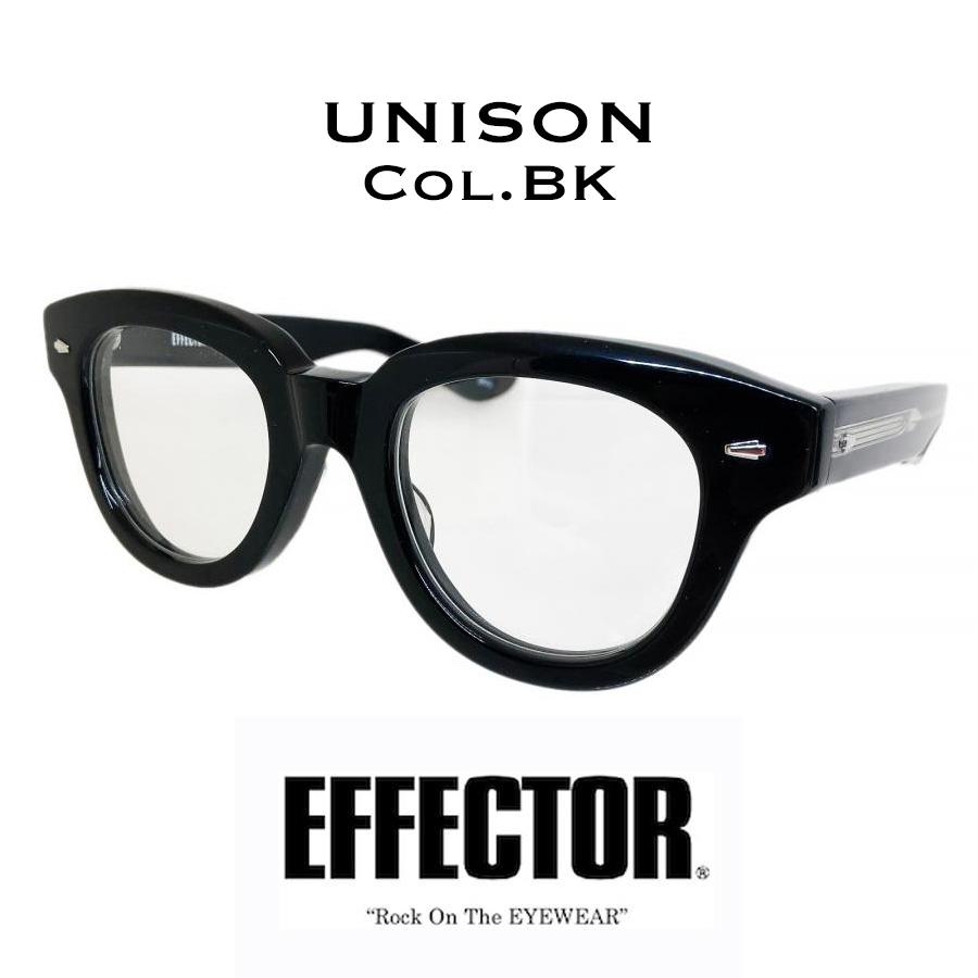 EFFECTOR エフェクター UNISON/ユニゾン Col.BKCL/黒クリアテンプル 20周年記念モデル メガネ サングラス ボストンタイプ 国内正規品販売店 | EFFECTOR