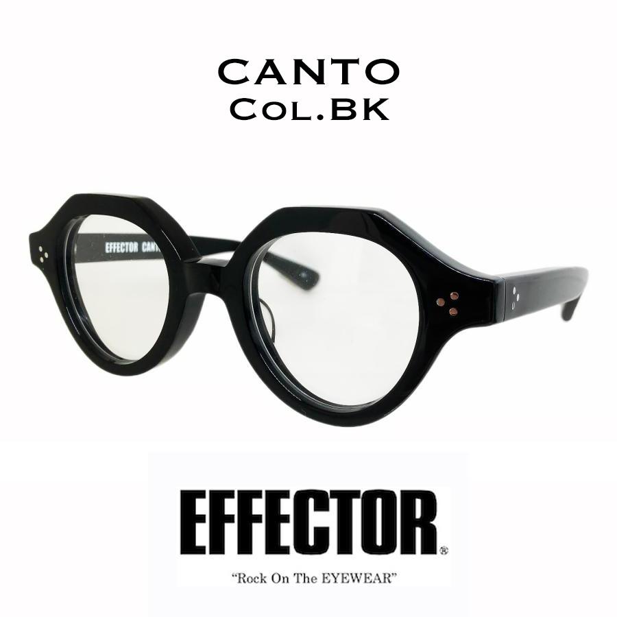 EFFECTOR エフェクター CANTO/カント Col.BK/黒 メガネ サングラス 