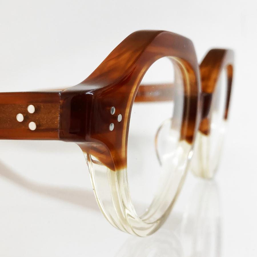 EFFECTOR エフェクター Lightnin' ライトニン クリアフレーム メガネ 眼鏡 度入り ブラウン EFFECTOR (エフェクター) Lightnin' ライトニン クリアフレーム メガネ