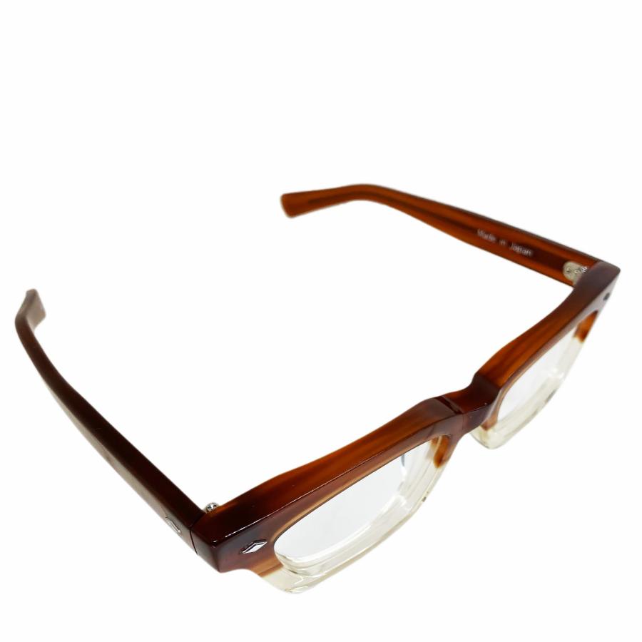 EFFECTOR エフェクター DESTO/デスト Col.BR2 茶×クリア メガネ スクエア ウェリントンタイプ 国内正規品販売店 | EFFECTOR | 03
