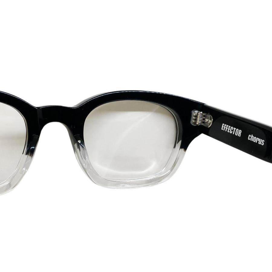 EFFECTOR（エフェクター） chorus/コーラス Col.BK2 黒×クリア メガネ