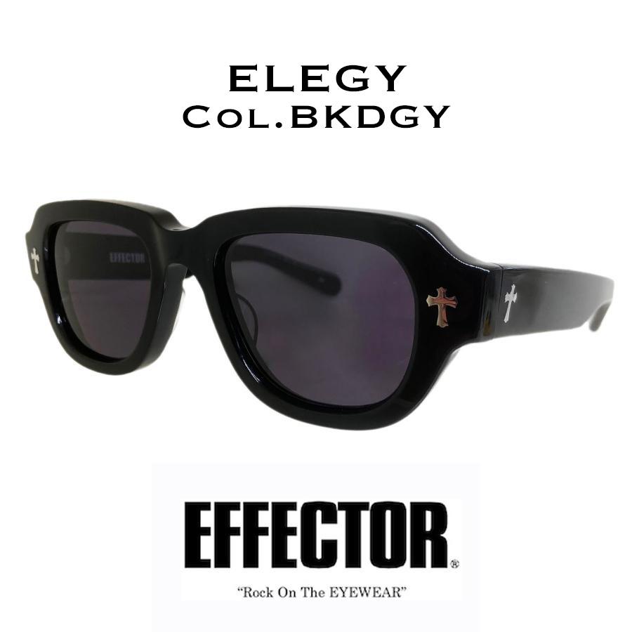 EFFECTOR エフェクター ELEGY/エレジー Col.BKDGY 黒/ダークグレー サングラス セルフレーム スクエアタイプ 国内正規品販売店 | EFFECTOR