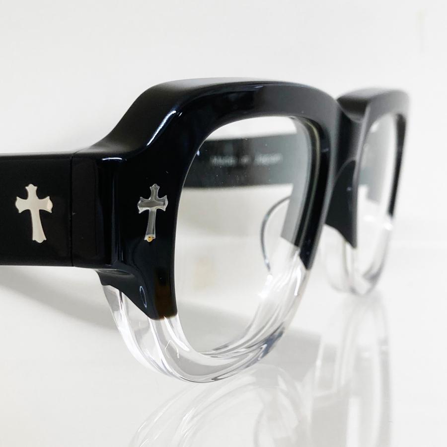 EFFECTOR エフェクター ELEGY/エレジー Col.BK2 黒×クリア メガネ セルフレーム スクエアタイプ 国内正規品販売店 | EFFECTOR | 04