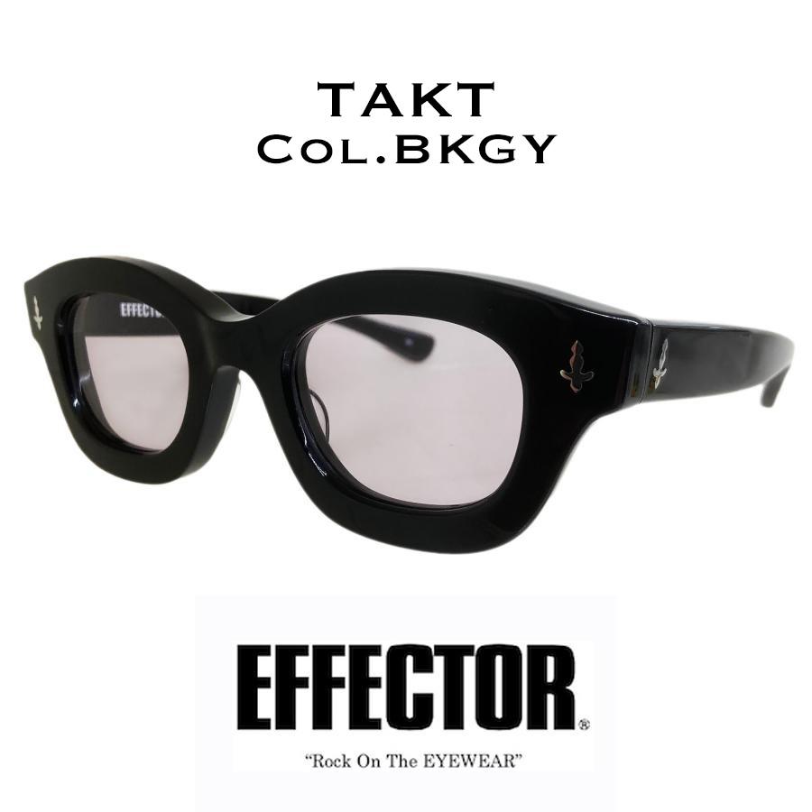 EFFECTOR エフェクター TAKT/タクト Col.BKGY 黒/グレー サングラス セルフレーム ウェリントンタイプ 国内正規品販売店 | EFFECTOR
