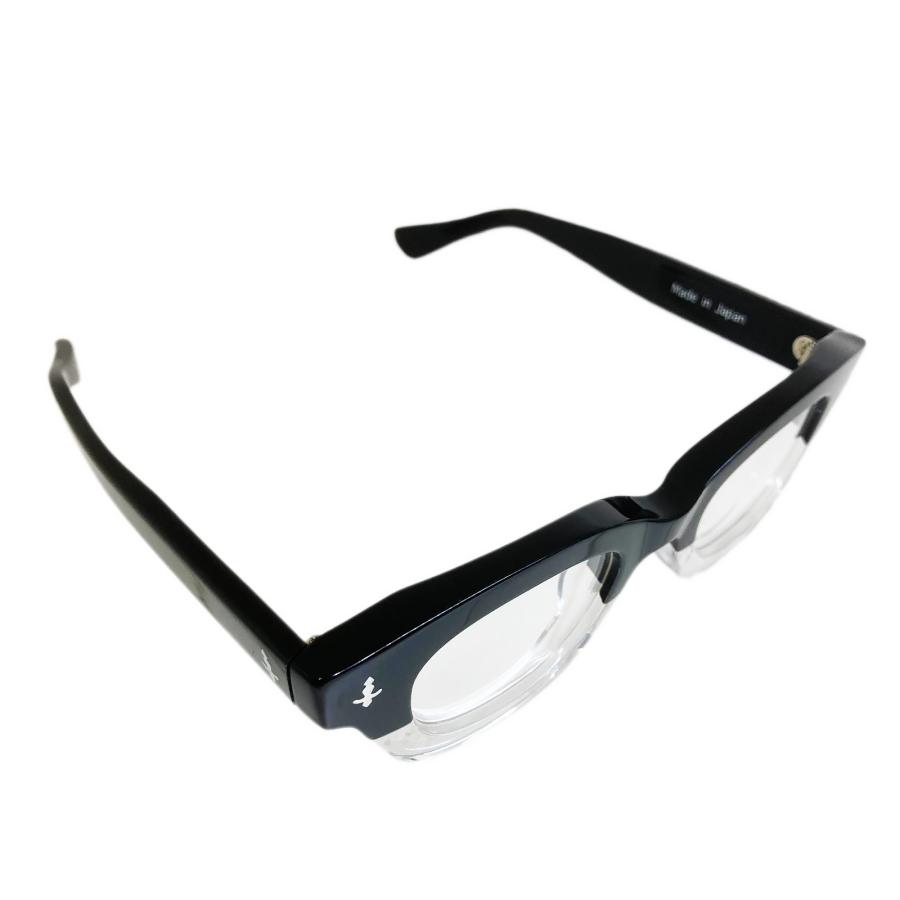 EFFECTOR エフェクター TAKT/タクト Col.BK2 黒×クリア メガネ セルフレーム ウェリントンタイプ 国内正規品販売店 | EFFECTOR | 03