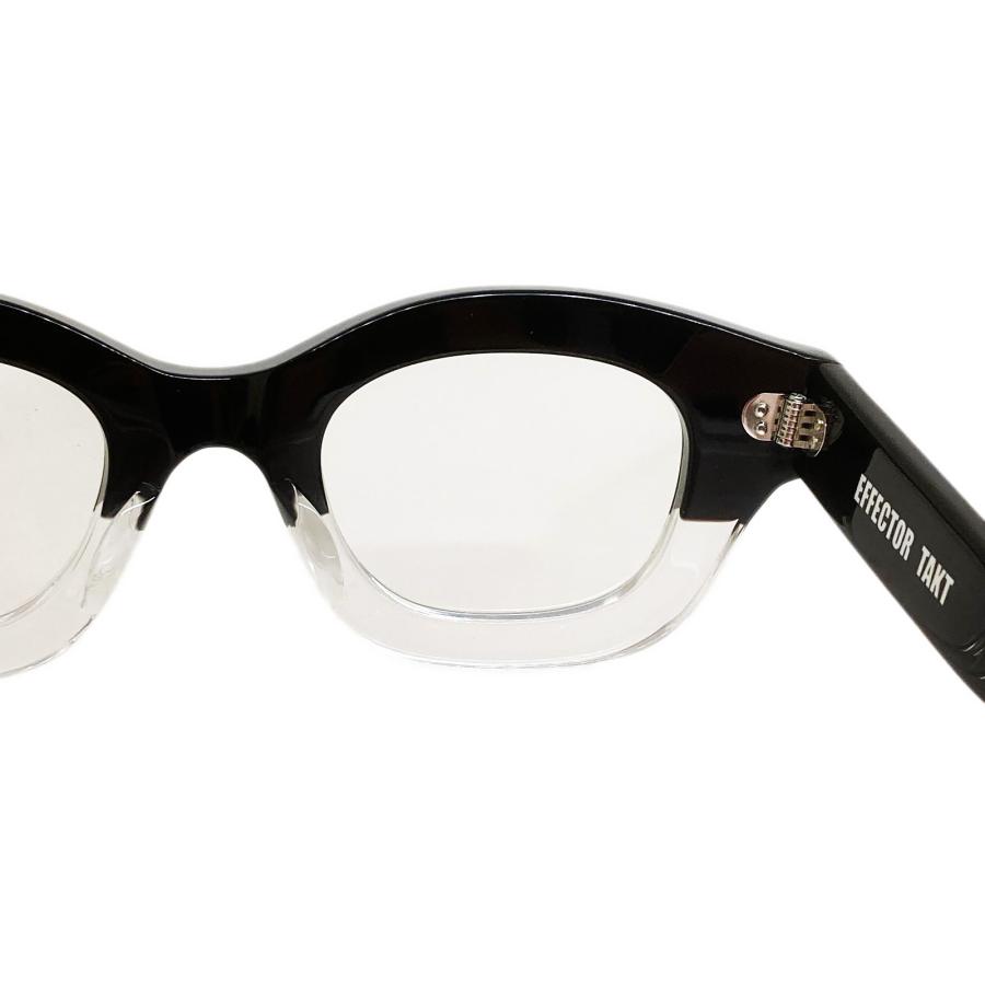 EFFECTOR エフェクター TAKT/タクト Col.BK2 黒×クリア メガネ セルフレーム ウェリントンタイプ 国内正規品販売店 | EFFECTOR | 05