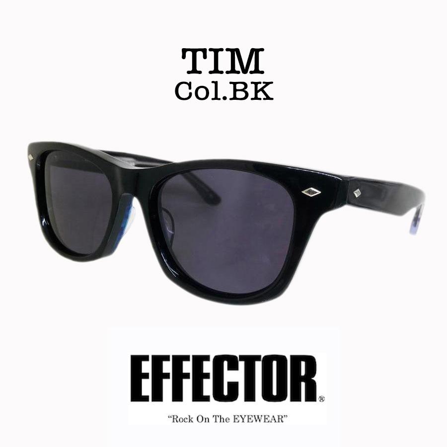 EFFECTOR エフェクター Tim/ティム Col.BK 黒 レンズ グレー ダイエットブッチャー・スリムスキンコラボ メガネ/サングラス ウェリントンタイプ 国内正規販売店 | EFFECTOR