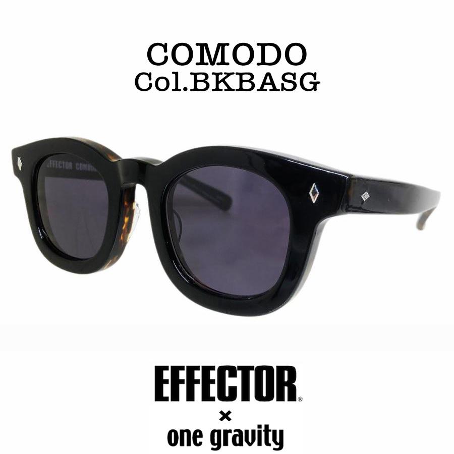 EFFECTOR エフェクター onegravity ワングラヴィティ コラボ COMODO/コモド Col, BKBA/DGY 黒バラフDグレー サングラス ボストンタイプ 国内正規品販売店 | EFFECTOR