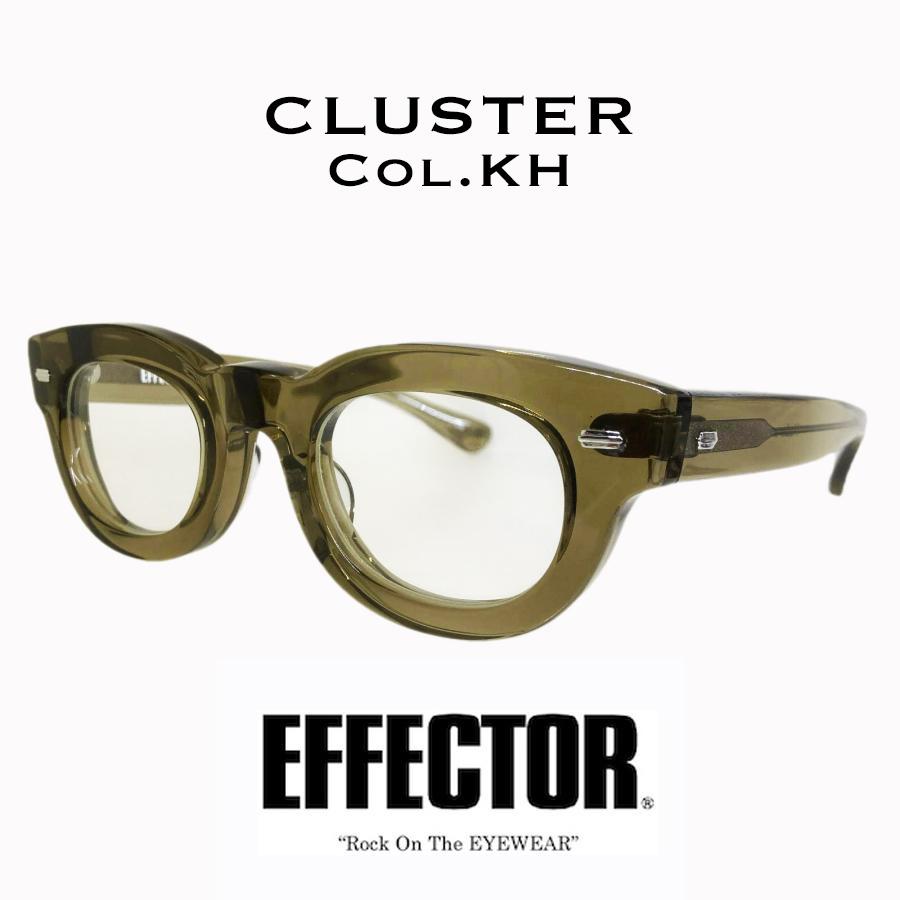 EFFECTOR エフェクター CLUSTER/クラスター Col.KH カーキ(緑) メガネ サングラス セルフレーム ウェリントンタイプ 国内正規品販売店 | EFFECTOR