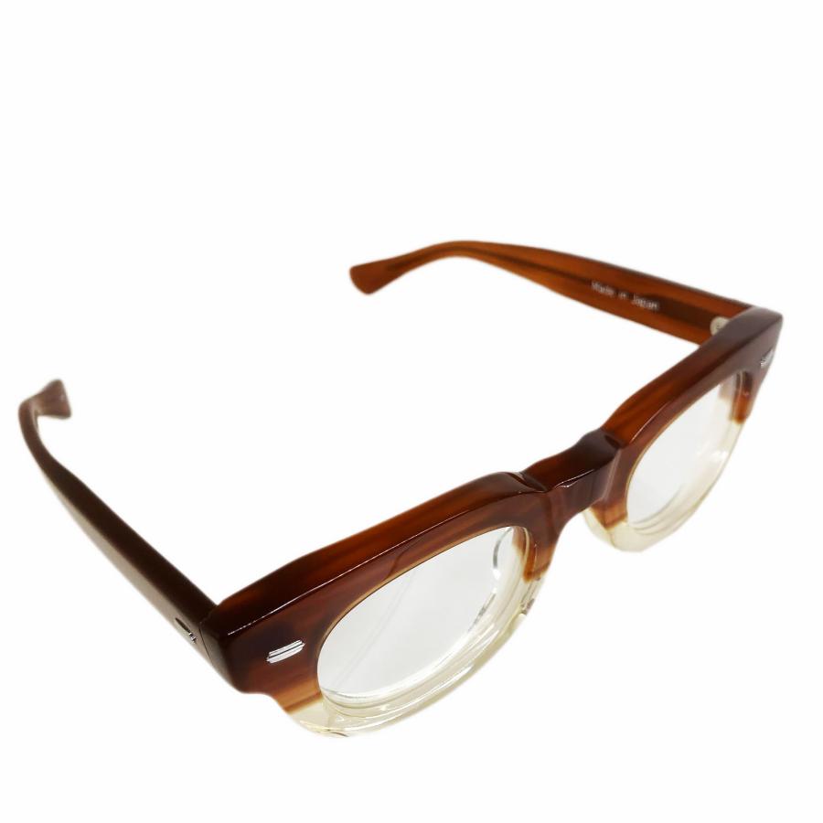 EFFECTOR エフェクター CLUSTER/クラスター Col.BR2 茶×クリア メガネ サングラス セルフレーム ウェリントンタイプ 国内正規品販売店 | EFFECTOR | 03