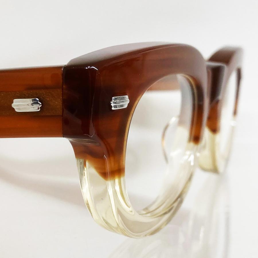 EFFECTOR エフェクター CLUSTER/クラスター Col.BR2 茶×クリア メガネ サングラス セルフレーム ウェリントンタイプ 国内正規品販売店 | EFFECTOR | 04