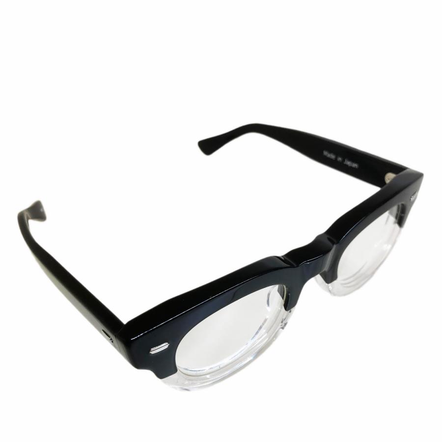 EFFECTOR エフェクター CLUSTER/クラスター Col.  BK2 黒× クリア メガネ サングラス セルフレーム ウェリントンタイプ 国内正規品販売店 | EFFECTOR | 03