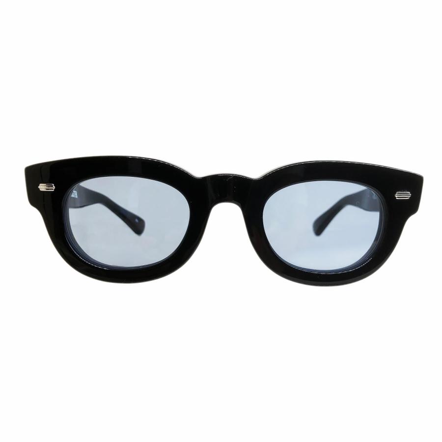 EFFECTOR エフェクター CLUSTER/クラスター Col.BKBL 黒ブルーレンズ メガネ サングラス セルフレーム ウェリントンタイプ 国内正規品販売店 | EFFECTOR | 01