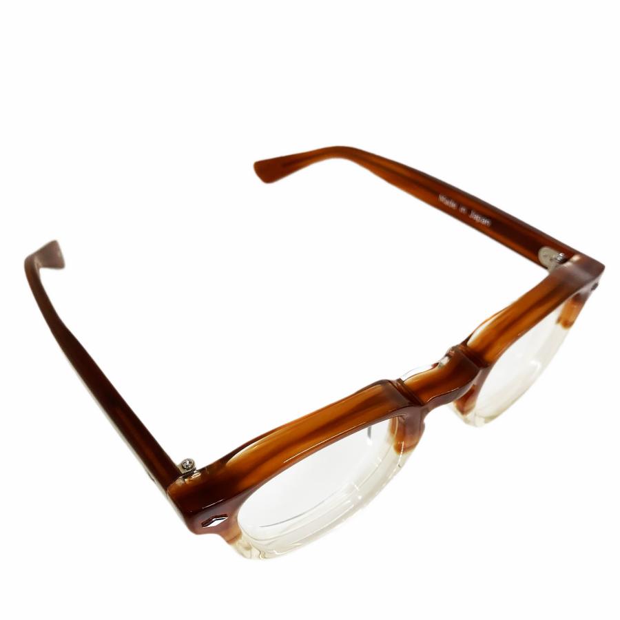 EFFECTOR エフェクター VOLTA/ボルタ Col.BR2 茶×クリア メガネ サングラス セルフレーム ラウンドスクエアタイプ 国内正規品販売店 | EFFECTOR | 03