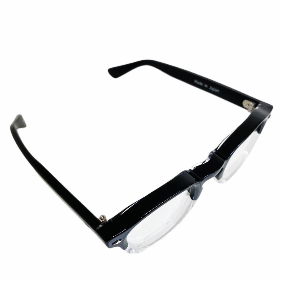 EFFECTOR エフェクター VOLTA/ボルタ Col. BK2 黒×クリア メガネ サングラス セルフレーム ラウンドスクエアタイプ 国内正規品販売店 | EFFECTOR | 03