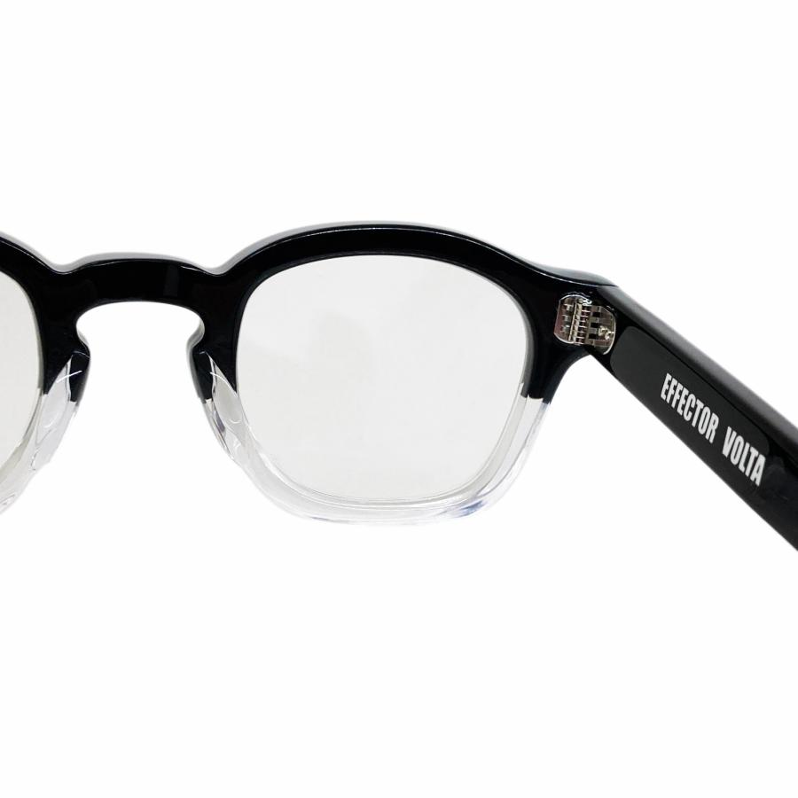EFFECTOR エフェクター VOLTA/ボルタ Col. BK2 黒×クリア メガネ サングラス セルフレーム ラウンドスクエアタイプ 国内正規品販売店 | EFFECTOR | 05