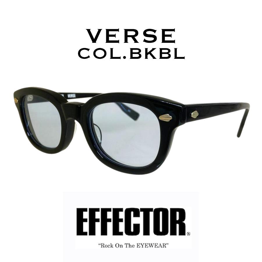 EFFECTOR エフェクター「VERSE/ヴァース」 Col.BKBL 黒/ブルー サングラス オリジナル モデル ウェリントンタイプ 国内正規品販売店 | EFFECTOR