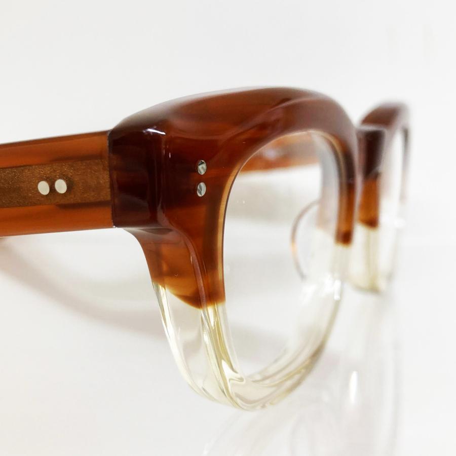 EFFECTOR エフェクター RASCH/ラッシュ Col.BR2 茶×クリア メガネ オリジナル モデル ウェリントンタイプ 国内正規品 販売店 | EFFECTOR | 04