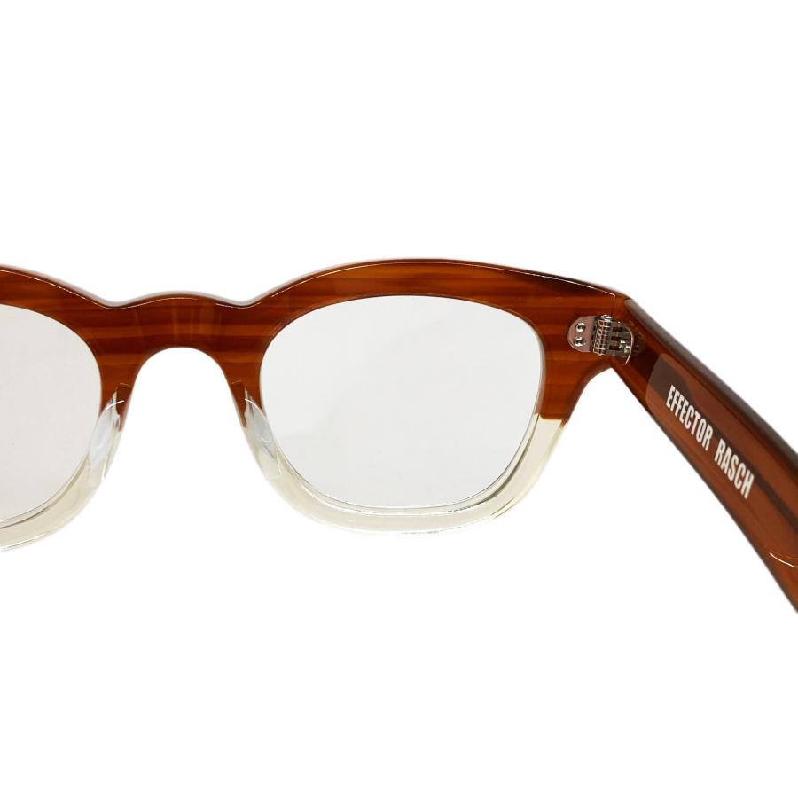 EFFECTOR エフェクター RASCH/ラッシュ Col.BR2 茶×クリア メガネ オリジナル モデル ウェリントンタイプ 国内正規品 販売店 | EFFECTOR | 05