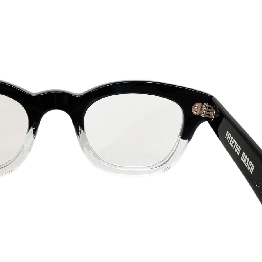 EFFECTOR エフェクター RASCH/ラッシュ Col.BK2 茶系 黒×クリア メガネ オリジナル モデル ウェリントンタイプ 国内正規品 販売店 | EFFECTOR | 05