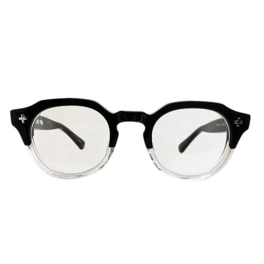 EFFECTOR エフェクター TRIO/トリオ Col.BK2 黒×クリア メガネ オリジナルモデル クラウンパントタイプ 国内正規品販売店 | EFFECTOR | 01