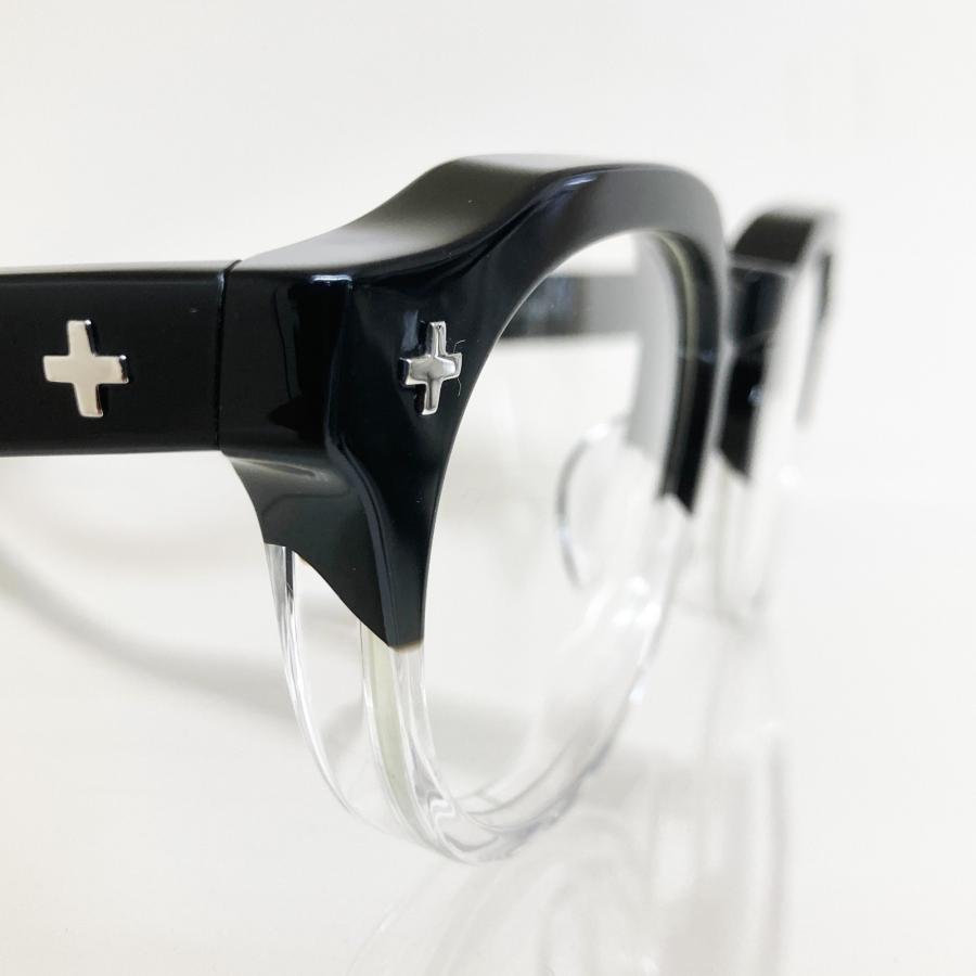 EFFECTOR エフェクター TRIO/トリオ Col.BK2 黒×クリア メガネ オリジナルモデル クラウンパントタイプ 国内正規品販売店 | EFFECTOR | 04
