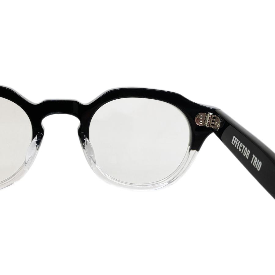 EFFECTOR エフェクター TRIO/トリオ Col.BK2 黒×クリア メガネ オリジナルモデル クラウンパントタイプ 国内正規品販売店 | EFFECTOR | 05