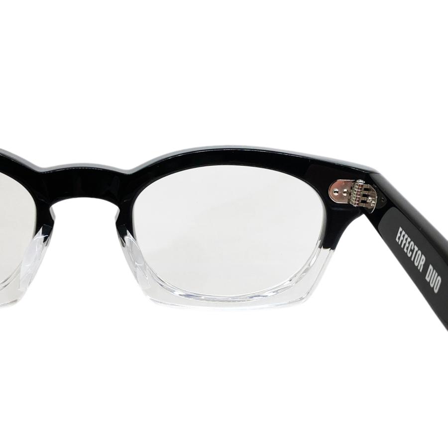 EFFECTOR エフェクター DUO/デュオ Col.BK2 黒×クリア メガネ オリジナルモデル ウェリントンタイプ 国内正規品販売店 | EFFECTOR | 05